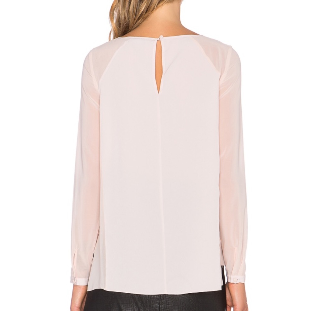 Long Sleeve Fuschia Blouse - Picture 5 of 5
